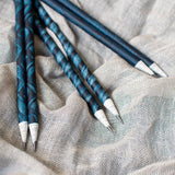 Recycled paper pencils - Hand dyed and patterns - The Second Life India