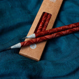 Recycled paper pencils - Hand dyed and patterns - The Second Life India