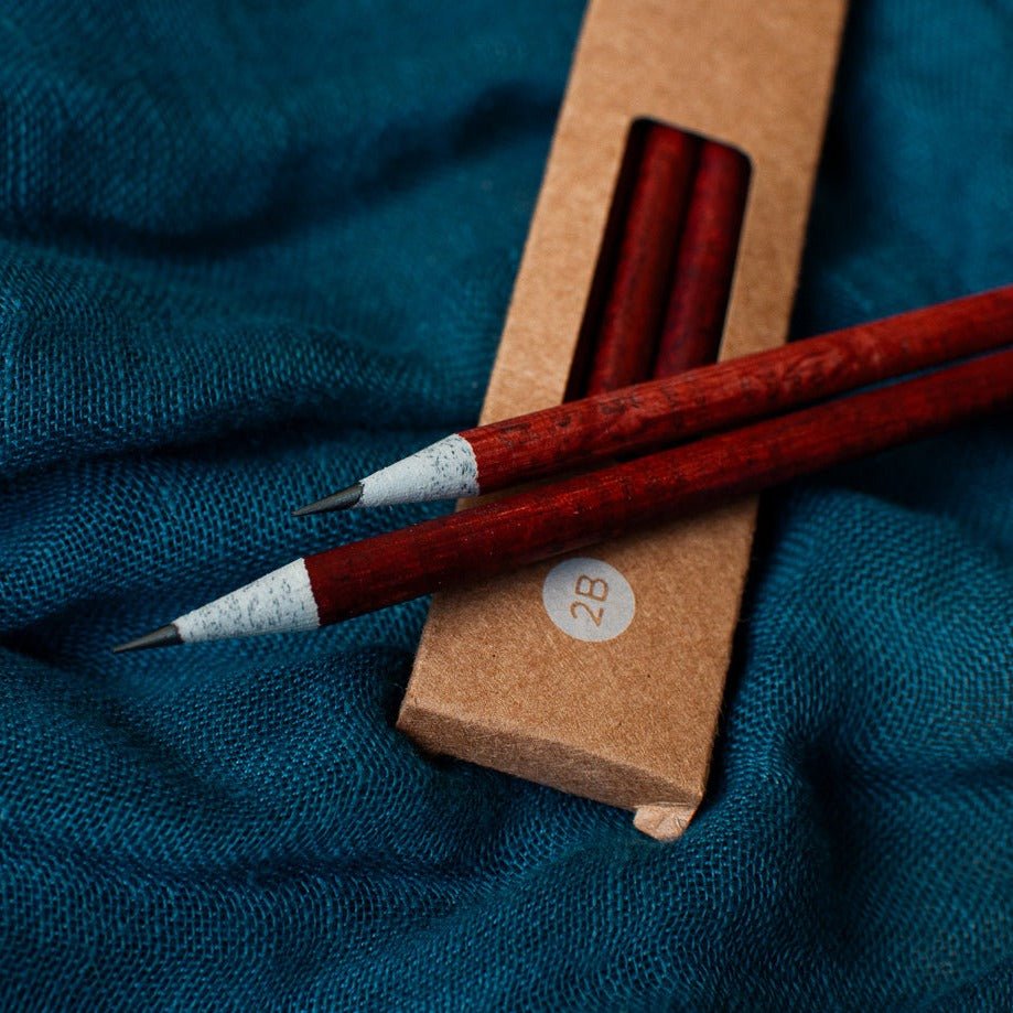 Recycled paper pencils - Hand dyed and patterns - The Second Life India