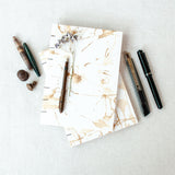Coffee Essence: Coptic Bound Notebook with Upcycled Coffee Grounds - The Second Life India