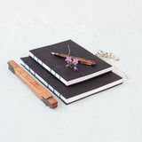 Coptic bound note book - Upcycled tyre tube cover - The Second Life India