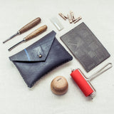Hand stitched Multipurpose pouch - Upcycled tyre tube and VHS tape - The Second Life India