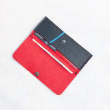Women's Wallet - Upcycled tyre tube and recycled felt - The Second Life India