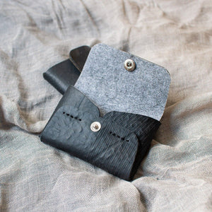 Card holders - Upcycled tyre tube and recycled felt V2 - The Second Life India