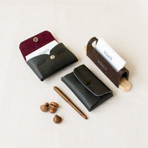 Card holders - Upcycled tyre tube and recycled felt V2 - The Second Life India