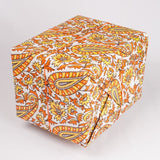 Block printed Film poster gift wrapping paper - Triple colours - The Second Life India