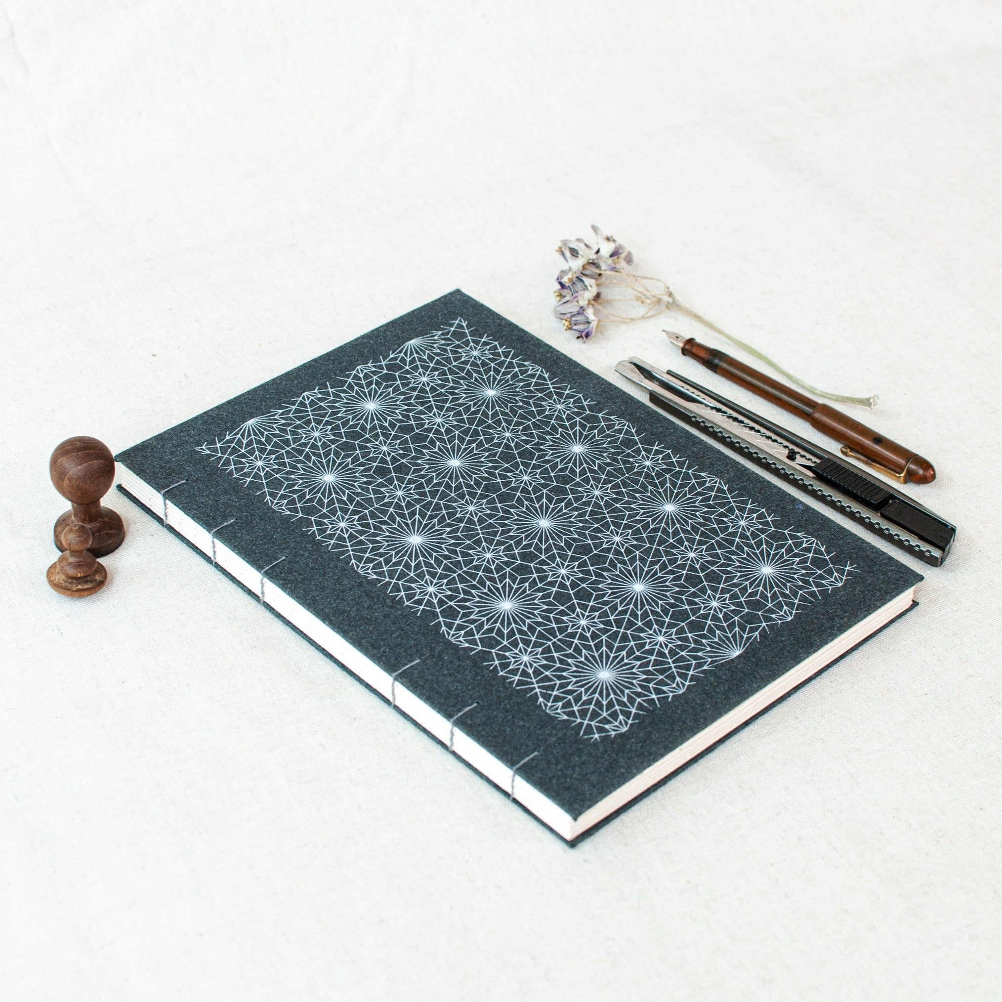 Geometric Elegance: Inspired Cover NoteBooks - The Second Life India