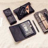 Passport case - Upcycled tyre tube and recycled felt - The Second Life India