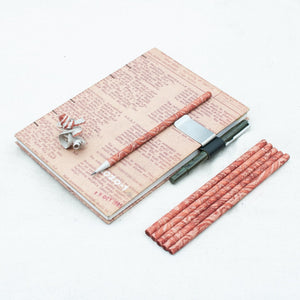 Recycled paper pencils - Hand dyed and patterns - The Second Life India